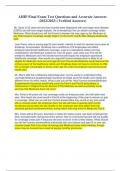 AHIP Final Exam Test Questions and Accurate Answers  &lpar;2022&sol;2023&rpar; &lpar;Verified Answers&rpar;