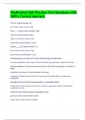 Medication Aide Practice Test Questions with 100&percnt; Correct Answers&period; 
