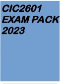 CIC2601 EXAM PACK 2023