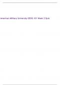 American Military University GEOG 101 Week 2 Quiz