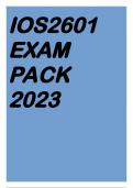 IOS2601 EXAM PACK 2023