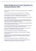 Bailey Bridge Exam Correct Questions & Answers&sol;Verified 100&percnt;