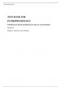 TEST BANK FOR PATHOPHYSIOLOGY THE BIOLOGIC BASIS FOR DISEASE IN ADULTS AND CHILDREN 8th Edition Kathryn L&period; McCance&comma; Sue E&period; Huether