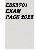 EDS3701 EXAM PACK 2023