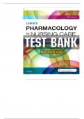 Lehnes Pharmacology for Nursing Care 10th Edition Burchum Test Bank