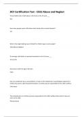 DCF Certification Test - Child Abuse and Neglect &lpar;Correctly Answered&rpar;