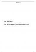 NR 509 Quiz 2, NR 509 Advanced physical assessment. Chamberlain