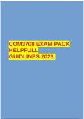 COM3708 EXAM PACK HELPFULL GUIDLINES 2023.