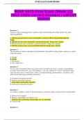 NRNP 6675 Final Exam &lpar;Week 11&rpar;2022 100&percnt; Correct Answers - LATEST Update