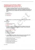 NR 328 FINAL EXAM WITH 100% CORRECT ANSWERS-SPRING (MAY- NR 328 AUGUST) 2022/2023-Pediatrics Final Exam Review (Wk. 1-8)