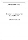 Discrete Mathematics, 8e Richard Johnsonbaugh (Solution Manual)