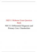 NR 511 Week 4 Midterm Question Bank (Newest), Differential Diagnosis and Primary Care Practicum,  100 % VERIFIED ANSWERS. Secure HIGHSCORE