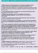 DAU CON 237 SIMPLIFIED ACQUISITION PROCEDURES TEST SOLUTIONS QUESTIONS AND ANSWERS A&plus; GRADED