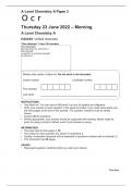 OCR A Level Chemistry A H432&sol;03&colon; Unified Chemistry QP&lowbar;MS