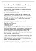 Alcohol Beverage Control &lpar;ABC&rpar; Laws and Procedures