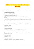 LEED v4 GA Practice Exam Questions and Answers&period; 