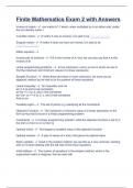 Finite Mathematics Exam 2 with Answers&period;