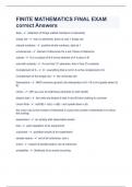 FINITE MATHEMATICS FINAL EXAM correct Answers&period;
