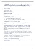 C277 Finite Mathematics Study Guide&period;