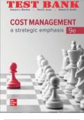 TEST BANK for Cost Management: A Strategic Emphasis, 9th Edition By Edward Blocher, Paul Juras and Steven Smith. SBN13: 9781260814712. Complete Chapters 1-20.