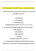 D204 Questions With 100&percnt; Correct Answers