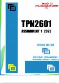 TPN2601 Assignment 1 2023