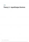 CIE iGCSE Computer Science  | Input/Output Devices