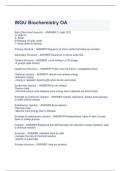 Exam &lpar;elaborations&rpar; Biochemistry WGU 