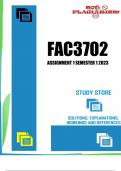 FAC3702 ASSIGNMENT 1 SEMESTER 1 2023
