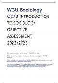 Exam &lpar;elaborations&rpar; SOCG 1010 WGU C273 