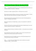 FF1 Final Exam Study Guide IFSTA