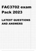 FAC3702 EXAM PACK 2023