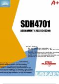 SDH4701 ASSIGNMENT 1 2023 (345301)