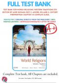 Test Bank For World Religions: Western Traditions 5th Edition By Amir Hussain; Roy C. Amore; Willard G. Oxtoby 9780190877064 Chapter 1-8 Complete Guide .