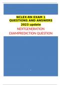 NCLEX-RN EXAM 1 QUESTIONS AND ANSWERS 2023 update NEXTGENERATION EXAM PREDICTION QUESTION
