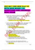 2023 MAY 23ND HESI Exit V2 WITH NGN MIXED 130  QUESTIONS AND ANSWERS  REAL EXAM