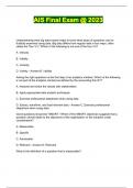 AIS Final Exam &commat; 2023
