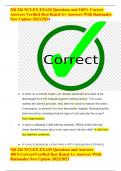 NR 226 NCLEX EXAM Questions and 100&percnt; Correct Answers Verified Best Rated A&plus; Answers With Rationales  New Update 2023&sol;2024