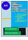ATI PN COMMUNITY HEALTH PROCTORED EXAM 39 VERSION/ATI PN COMMUNITY HEALTH PROCTORED EXAM 39 VERSION/2023