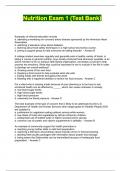 Nutrition and Diet Therapy Packaged Exams