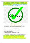 NUR 1234 PRACTICE EXAM QUESTIONS AND 100&percnt;  Correct ANSWERS FOR NCLEX RN&colon; 6 NEW UPDATE  Version &lpar;2023&sol;2024&rpar; Recent Versiobn Best Studying  Material &sol; Question Bank&sol; Test Bank