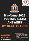 PLC2602 Exam Answers 2023