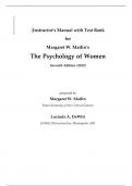 &lbrack;Instructor&rsquo;s Manual with Test Bank for Margaret W&period; Matlin&rsquo;s The Psychology of Women Seventh Edition &lpar;2012&rpar;