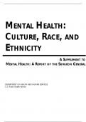 Mental Health Surgeons General Culture Information.