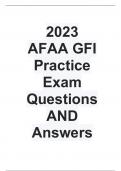 2023 AFAA GFI Practice Exam Questions AND Answers