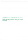 NR 511 MIDTERM and FINAL EXAM – QUESTIONS AND ANSWERS, NR 511 Differential Diagnosis and Primary Care Practicum, Chamberlain.