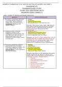 SAUNDERS ATI PHARMACOLOGY STUDY GUIDE 2023 QUESTIONS WITH ANSWERS (