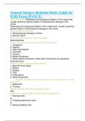 General Surgery Rotation Study Guide for EOR Exam
