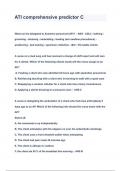 ATI comprehensive predictor C Questions & Answers2023&lpar;A&plus;GRADED 100&percnt;VERIFIED&rpar;