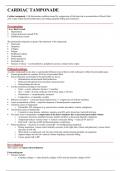 Cardiac Tamponade - Condition Summary